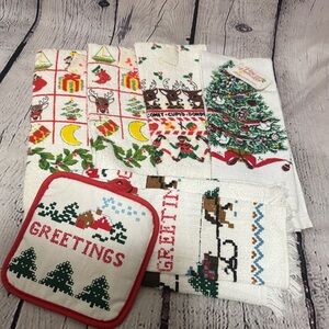 Festive Holiday Kitchen Towel Set